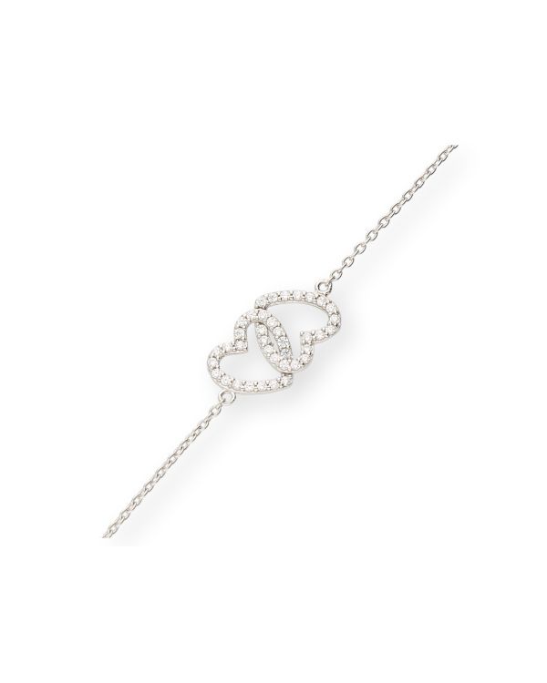 Zirkonia Armband Gold 18 ct - Hearts von Carat