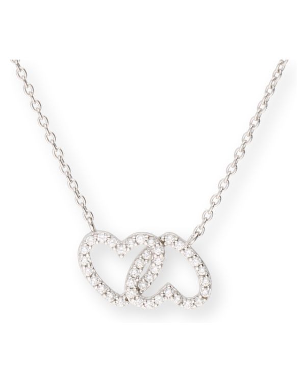 Zirkonia Halskette Gold 18 ct - Hearts von Carat