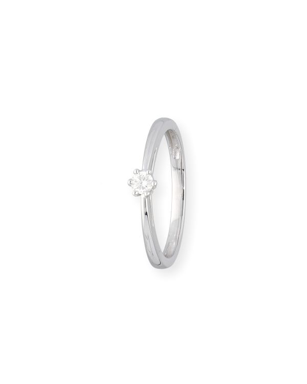 Ring Diamant 0.10 ct Gold 18 Carat - CLASSIC Diamonds