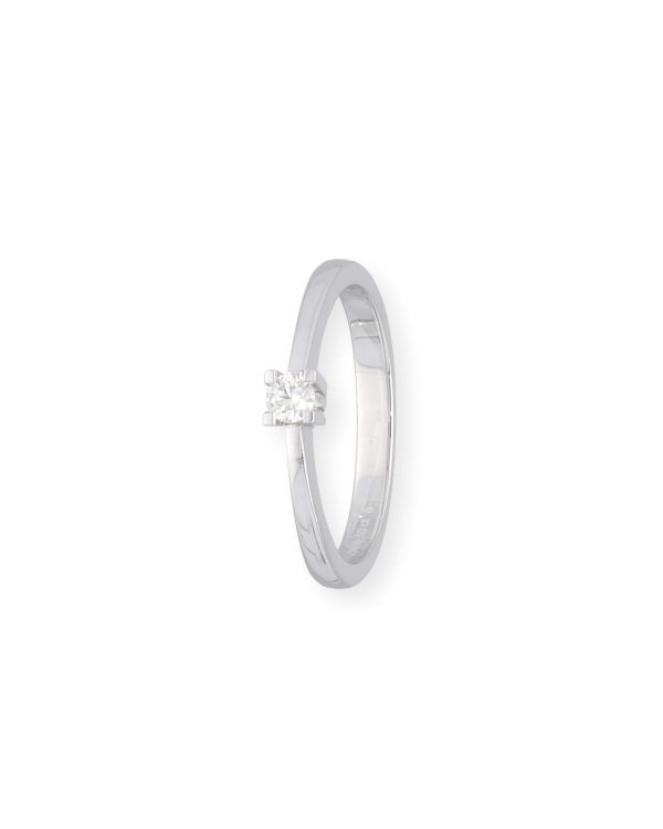 Ring Diamant 0.10 ct Gold 18 Carat - CLASSIC Diamonds
