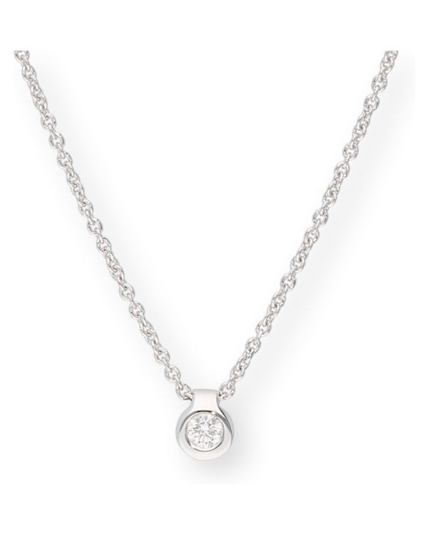 collier diamant or 18 Carat - Solitaire CLASSIC Diamonds