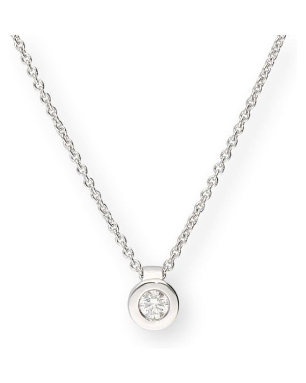 Halskette Diamant 0.10 ct Gold 18 Carat - CLASSIC Diamonds