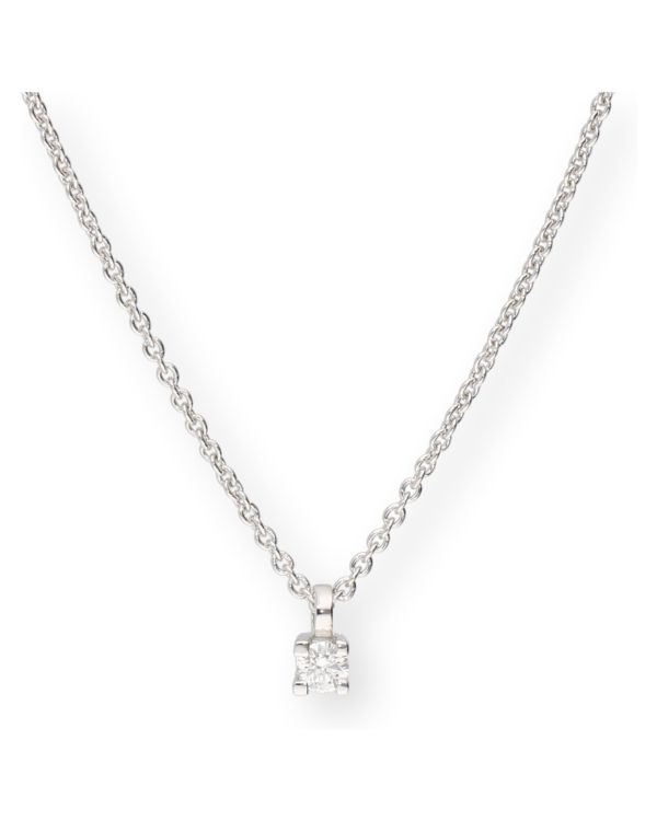 collier diamant or 18 Carat - Solitaire CLASSIC Diamonds