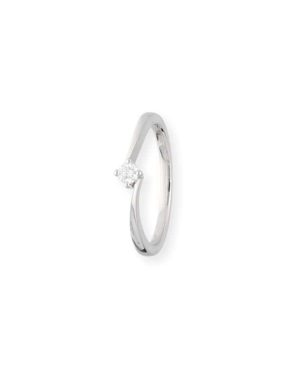 Ring Diamant 0.10 ct Gold 18 Carat - CLASSIC Diamonds
