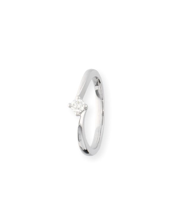 Ring Diamant 0.10 ct Gold 18 Carat - CLASSIC Diamonds