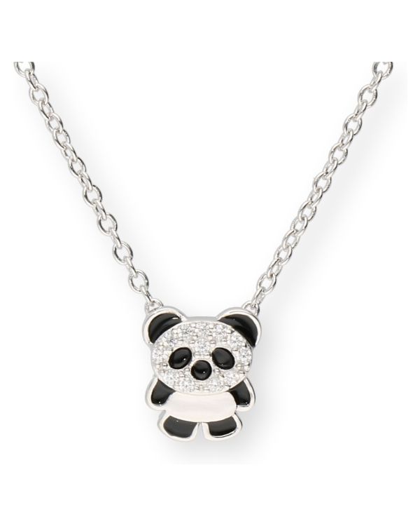 Email, Zirkonia Halskette Silber 925 - Motifs-Carat and Friends