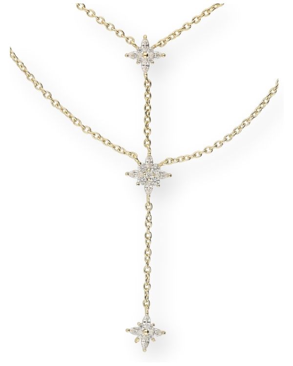 Zirkonia Halskette Messing Plaqué - Motifs von Carat and Friends