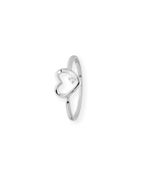 Zirkonia Ring Silber 925 - Hearts von Carat and Friends