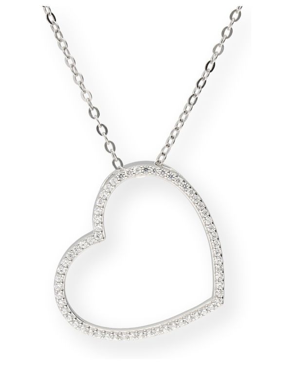 Zirkonia Halskette Silber 925 - Hearts von Carat