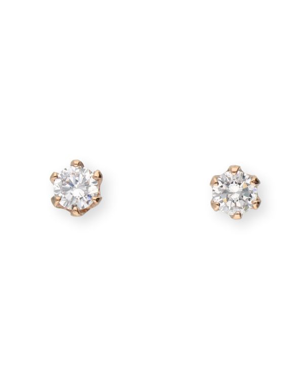Zirkonia Ohrstecker Edelstahl - Solitaire von Carat