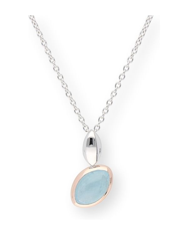 collier aiguemarine or 9 ct - Colorstone de Carat