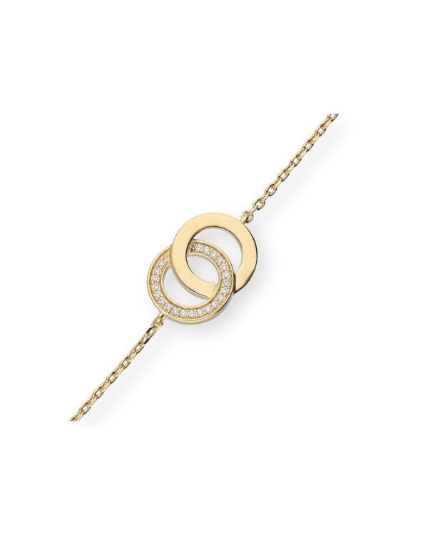 Zirkonia Armband Messing Plaqué - Style von Carat and Friends
