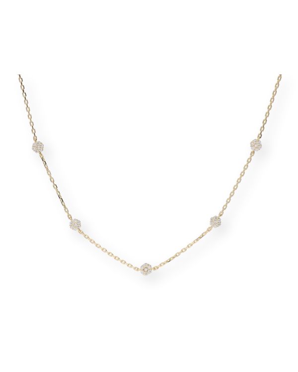 Zirkonia Halskette Gold 18 ct - Style von Carat