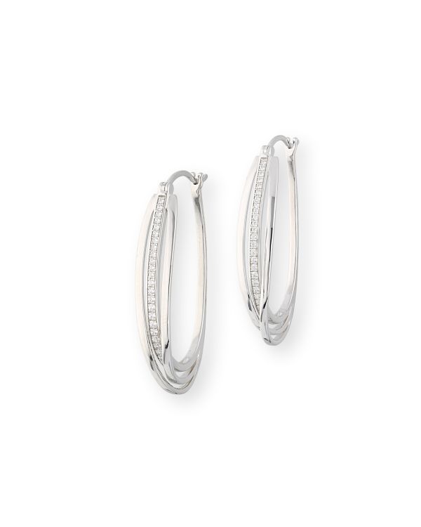 créoles zirconia argent 925 - Style de Carat