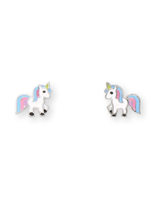 boucles d'oreilles émail argent 925 - Motifs de Carat Kids
