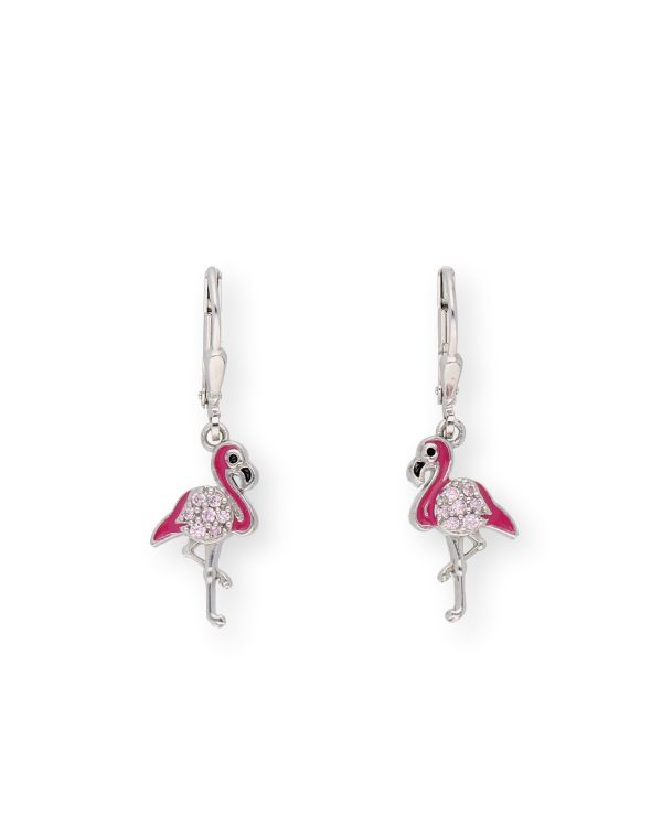 dormeuses émail, zirconia argent 925 - Motifs de Carat Kids