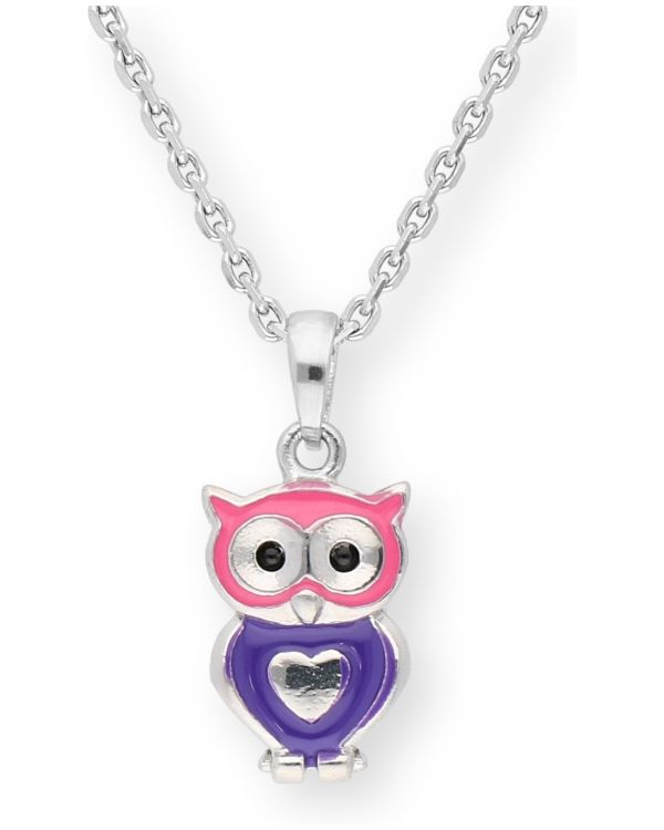 collier émail argent 925 - Motifs de Carat Kids