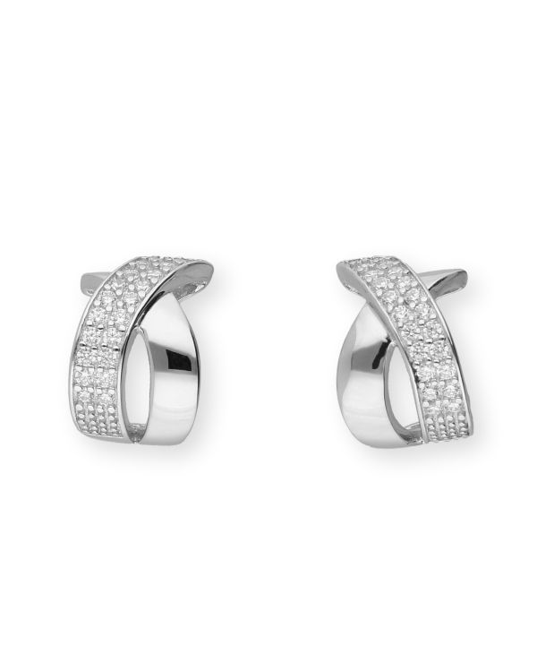 créoles zirconia argent 925 - Style de Carat
