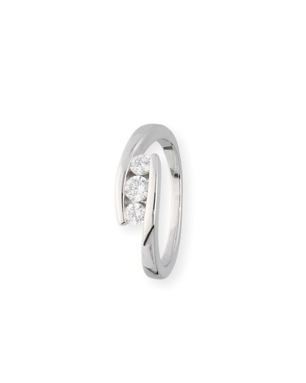 Zirkonia Ring Silber 925 - Trilogy von Carat