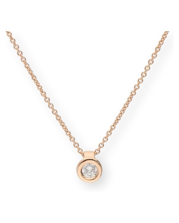 Halskette Diamant 0.10 ct Gold 18 Carat - CLASSIC Diamonds
