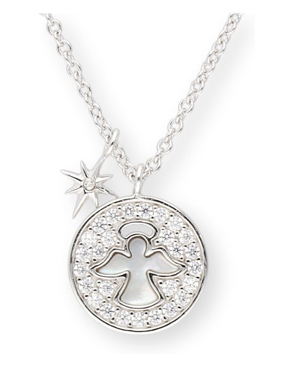 Perlmutter, Zirkonia Halskette Silber 925 - Motifs von Carat