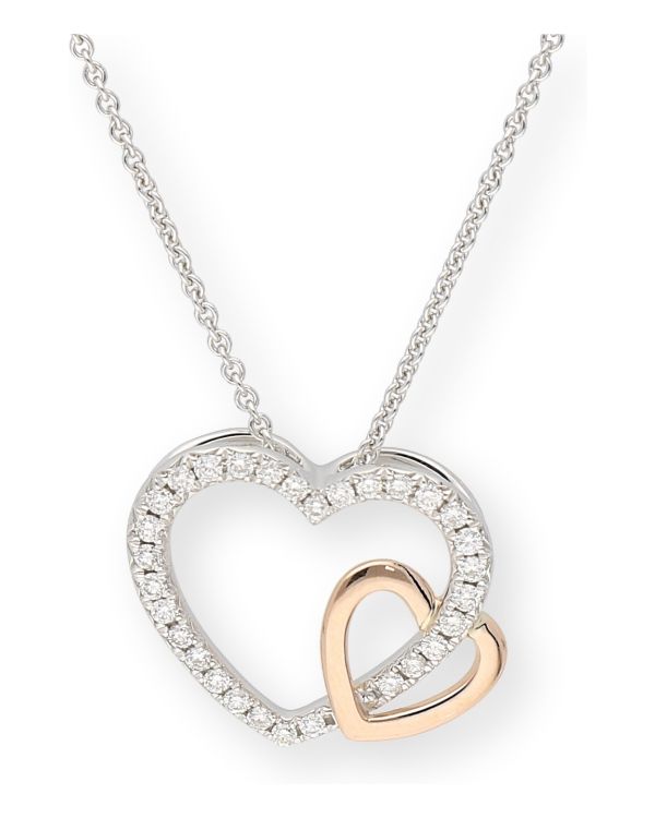 Diamant Halskette Gold 18 ct - Hearts von Diamonds by Carat