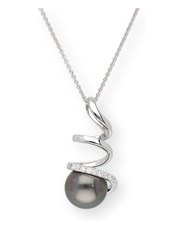 Diamant, Perlen Halskette Gold 18 ct - Pearls Diamonds by Carat