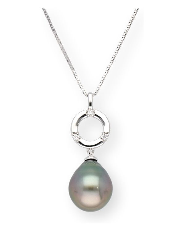 Collier Diamant, Perles Or 18 ct - Pearls de Diamonds by Carat