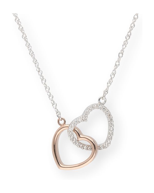 Zirkonia Halskette Silber 925 - Hearts von Carat