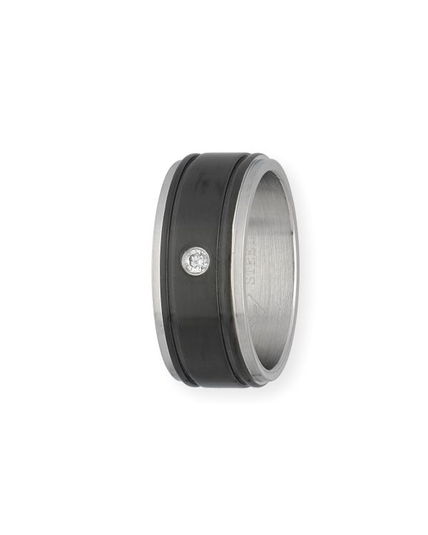 Zirkonia Ring Edelstahl - Men's Classic von Carat Men