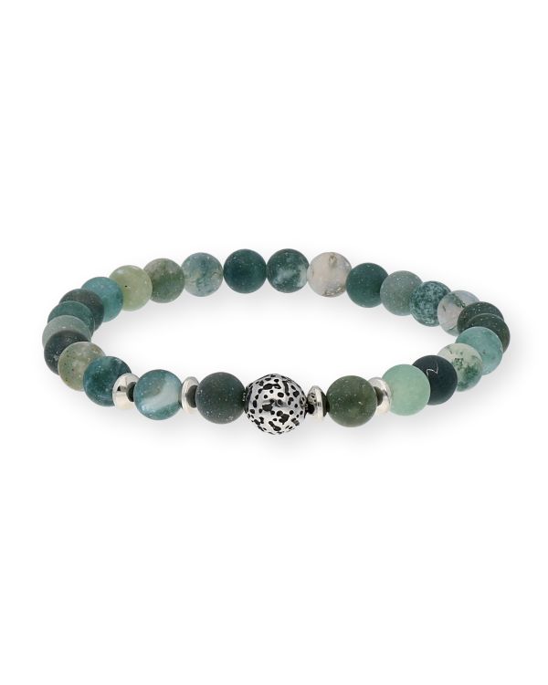 Bracelet Agate Acier inoxydable - Genuine Stone de Carat
