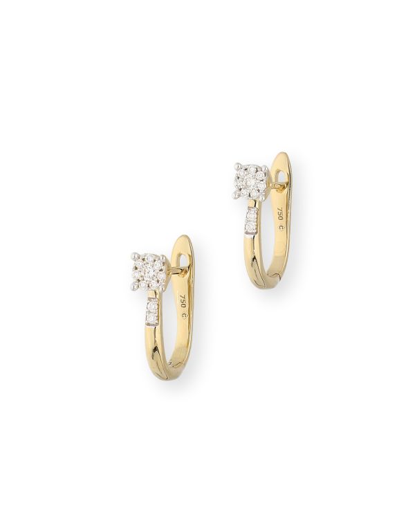 Diamant Ohrringe Gold 18 Carat - Solitaire CLASSIC Diamonds