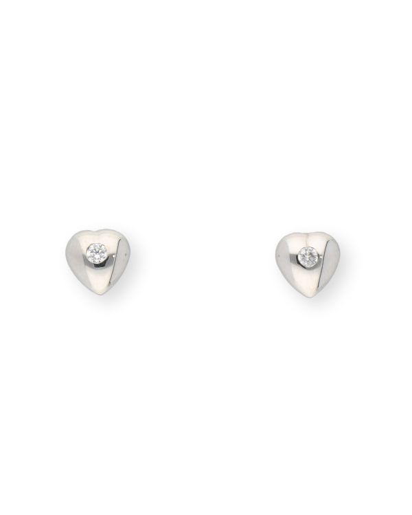 Zirkonia Ohrstecker Gold 9 ct - Hearts von Carat