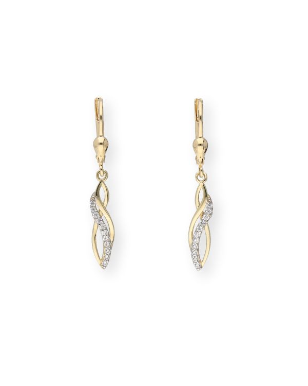 Zirkonia Ohrhänger Gold 9 ct - Style von Carat