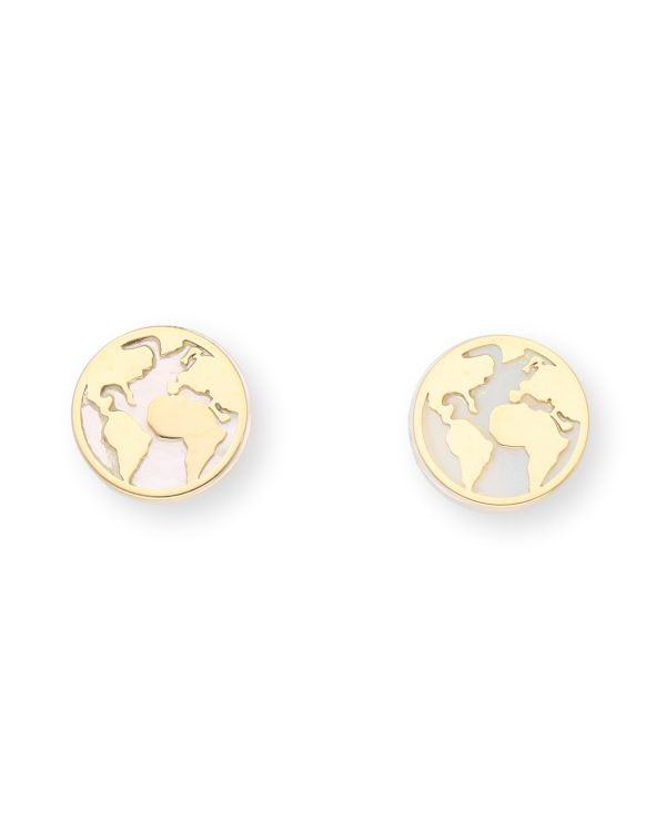 Clous d'oreilles Nacre Or 18 ct - Colorstone de Carat