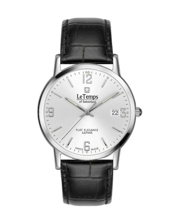 LeTemps Montre analogique, Swissmade - Flat Elegance