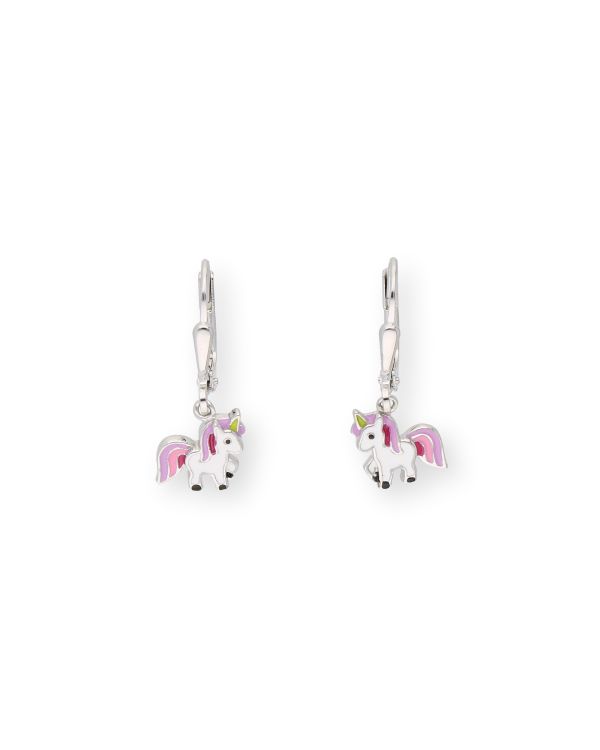 Pendants d'oreilles Émail Argent 925 - Motifs de Carat Kids