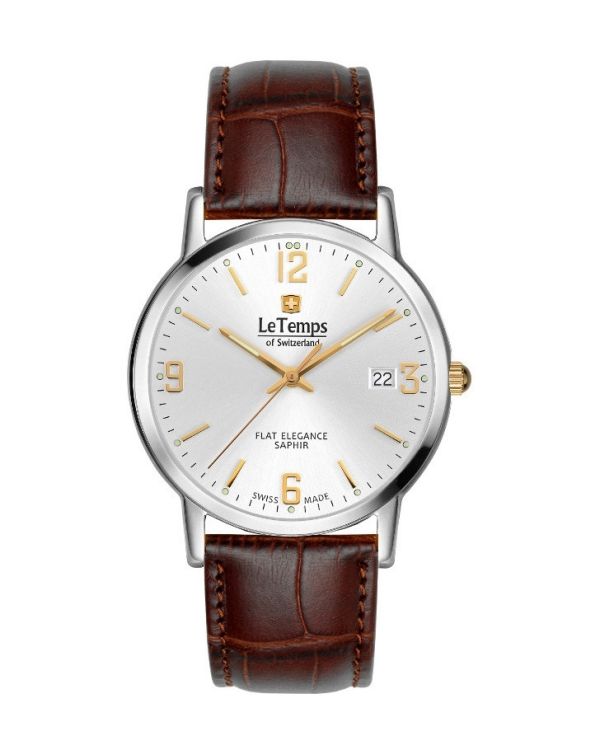 LeTemps Montre analogique, Swissmade - Flat Elegance