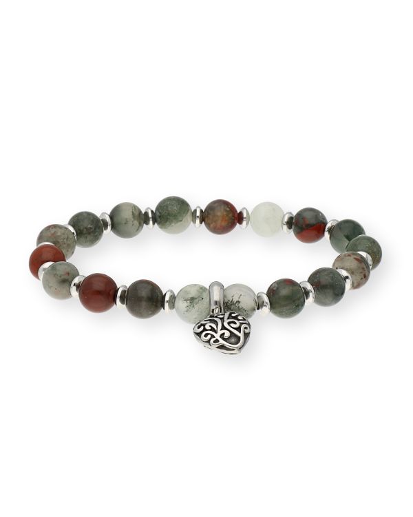 Bracelet bloodstone Acier inoxydable - Genuine Stone de Carat