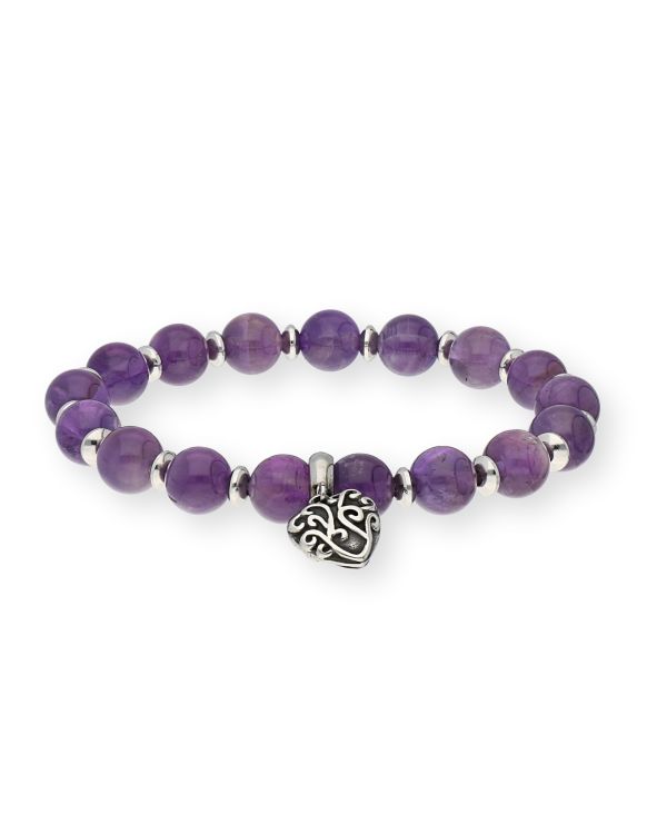 Bracelet Améthyste Acier inoxydable - Genuine Stone de Carat