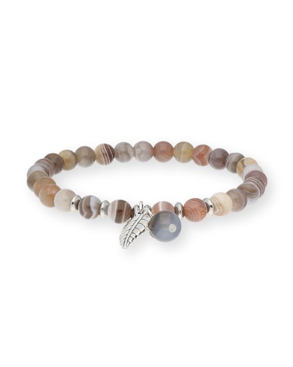 Bracelet Agate Acier inoxydable - Genuine Stone de Carat