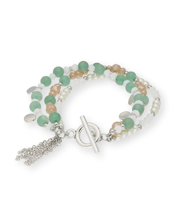 Jade Armband Edelstahl - Genuine Stone von Carat
