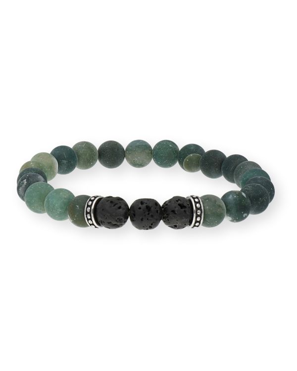 Bracelet Agate Acier inoxydable - Genuine Stone de Carat