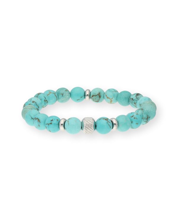Türkis Armband Edelstahl - Genuine Stone von Carat Kids