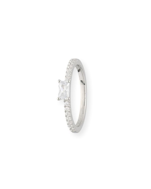 Bague Zirconia Argent 925 - Solitaire de Carat
