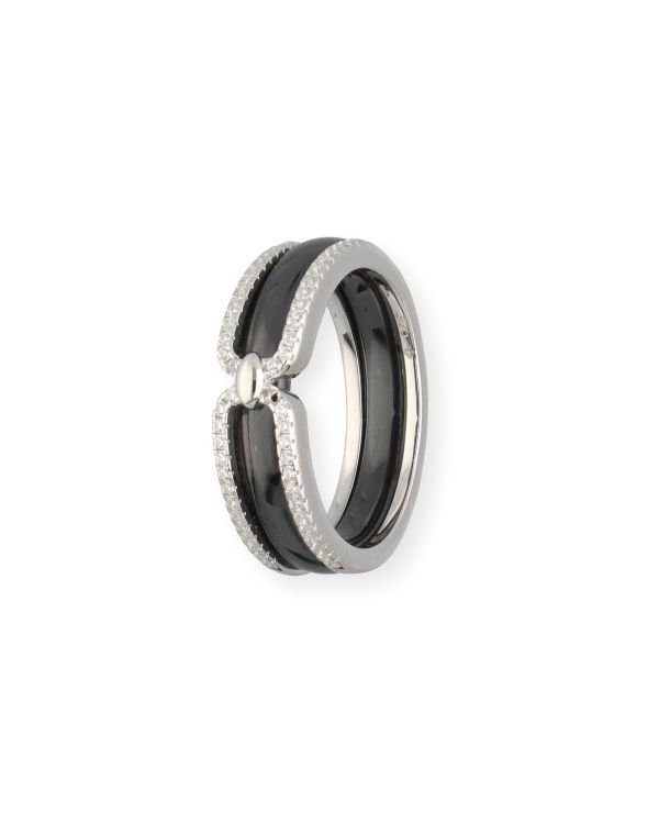 Zirkonia, Keramik Ring Silber 925 - Colorstone von Carat