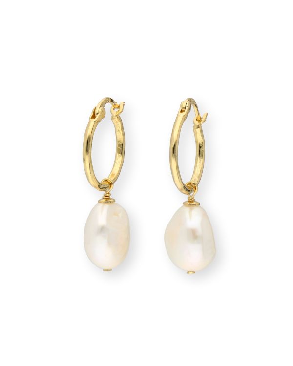 Perlen Creolen Silber 925 - Pearls von Carat