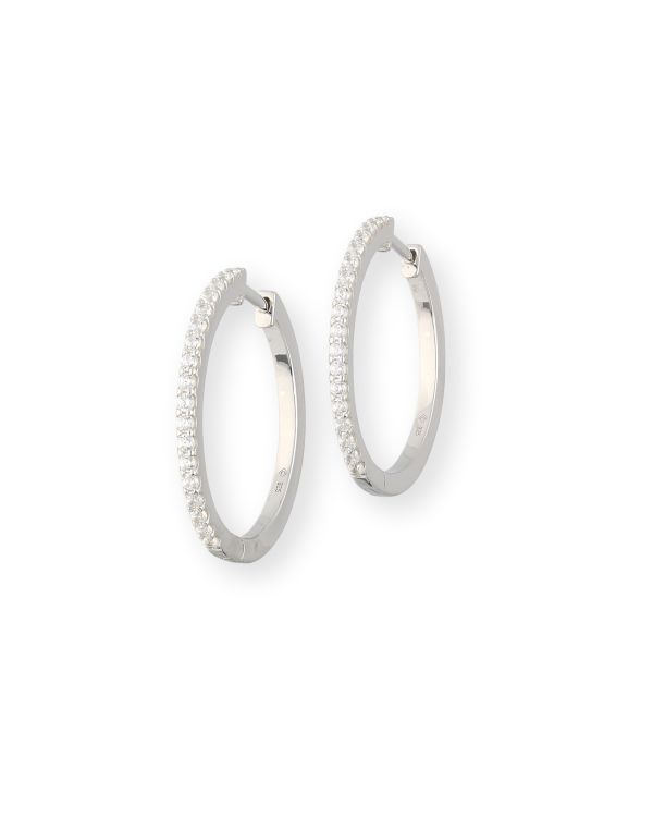 Créoles Zirconia Argent 925 - Style de Carat