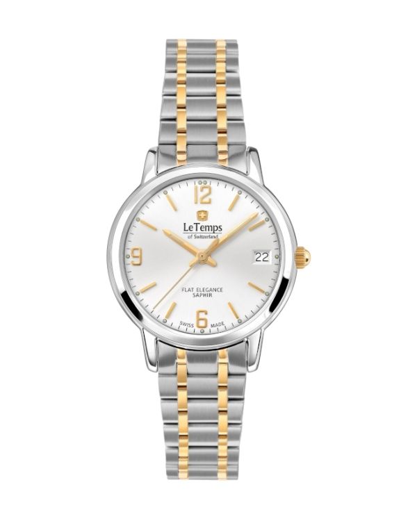 LeTemps Analog-Uhr, Swissmade - Flat Elegance