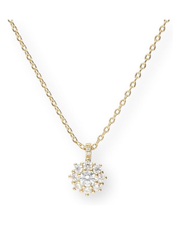 Collier Zirconia Laiton plaqué - Style de Carat and Friends